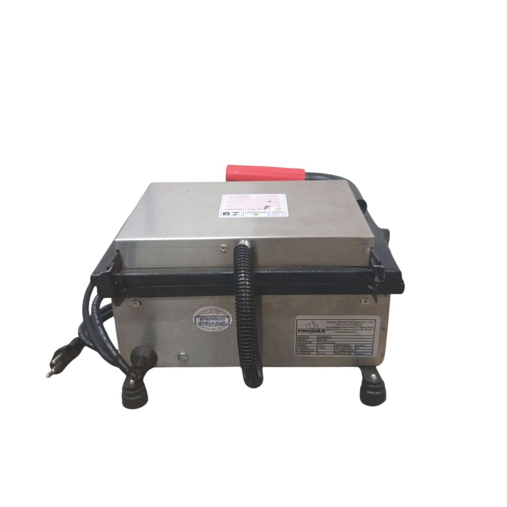 SEMINOVO - Prensa Mini Grill Elétrico PR-220E New Queen 127V - Progás