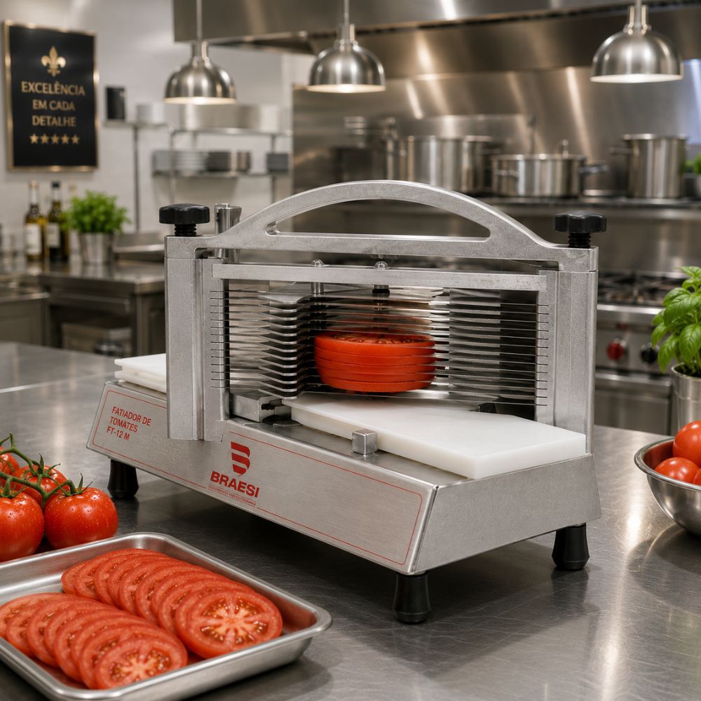 SEMINOVO - Fatiador Cortador Picador de Tomates Flb-180 - Braesi