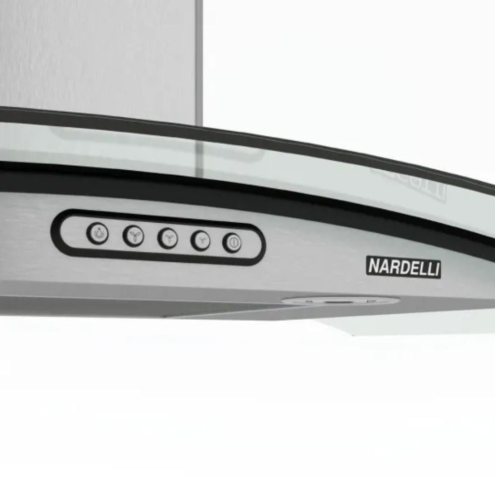 Coifa e Depurador Parede em Inox e Vidro Curvo 60cm Duto Slim CVC60 Slim 220V - Nardelli 50011000-2