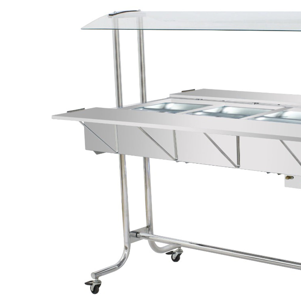 Buffet Estufa de Aquecimento Profissional Self Service Térmico 8 Cubas 1/2 GN EA8M – Venâncio