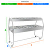 Buffet Estufa de Alimentação Termos Dupla 10 Cubas Quentes e 5 Cubas Frias EAD10T 220V - Venâncio