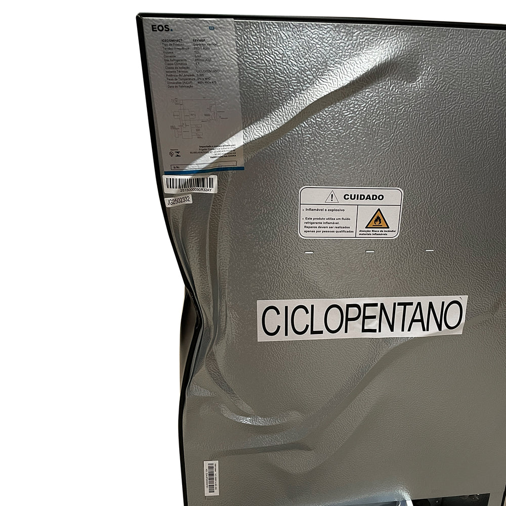 SEMINOVO - Refrigerador Expositor Vertical 124L Eco Gelo Preto EEV120P 220V - EOS