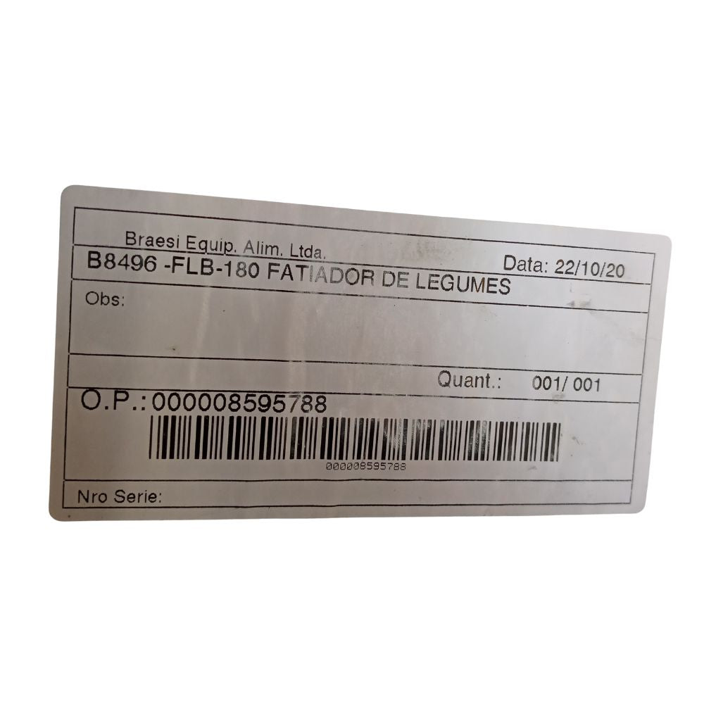 SEMINOVO - Fatiador Cortador Picador de Tomates Flb-180 - Braesi