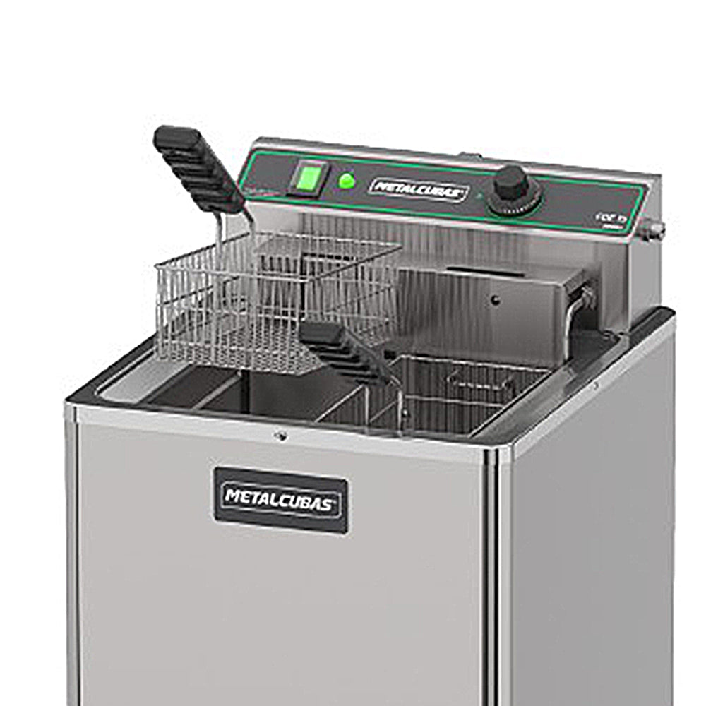 Fritadeira Industrial Elétrica Óleo 15l Monofásico 8000W FOE15 P 220V - Metalcubas