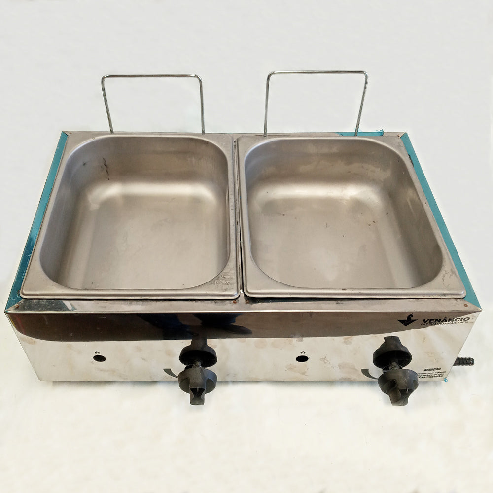 SEMINOVO - Fritador Gás Óleo 2 Cubas 1/2 SFG212 - Venâncio