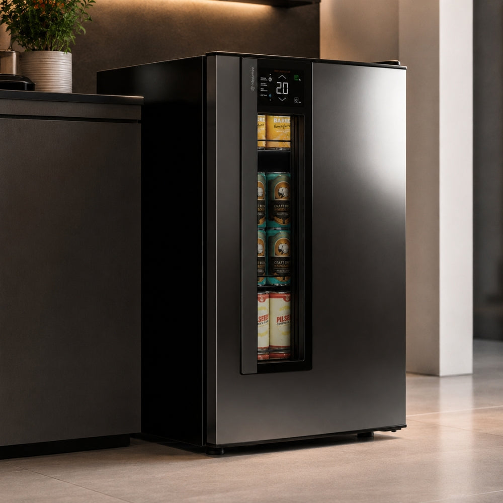 Cervejeira Beer Maxx One Inverter 98/114L Porta Com Visor Inox Digital +2°C a -6ºC VN12TPI 220V - Metalfrio