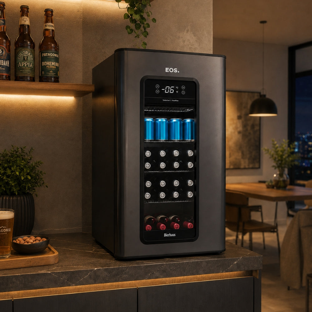 Cervejeira 100L Porta Com Visor Inox Frost Free -6°C a +5ºC ECE110 Bierhaus 220V - EOS B168383