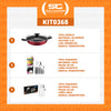Kit - Panela Wok Alumínio 28cm + 1 Faqueiro 30pç + 1 Faqueiro Inox 24pç - Tramontina