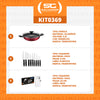 Kit - Panela Wok Alumínio 28cm + 1 Conjunto Facas 9pç + 1 Faqueiro Inox 24pç - Tramontina