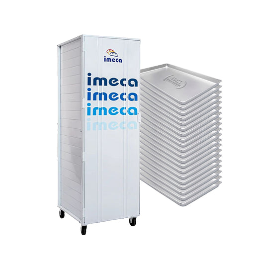 Kit - Armário Crescimento 20 Níveis 58x70 AC20 + 20 Assadeiras Formas Alumínio - Imeca