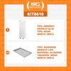 Kit - Armário Crescimento 20 Níveis 60x40 AC20 + 20 Assadeiras Forma Alumínio - Imeca