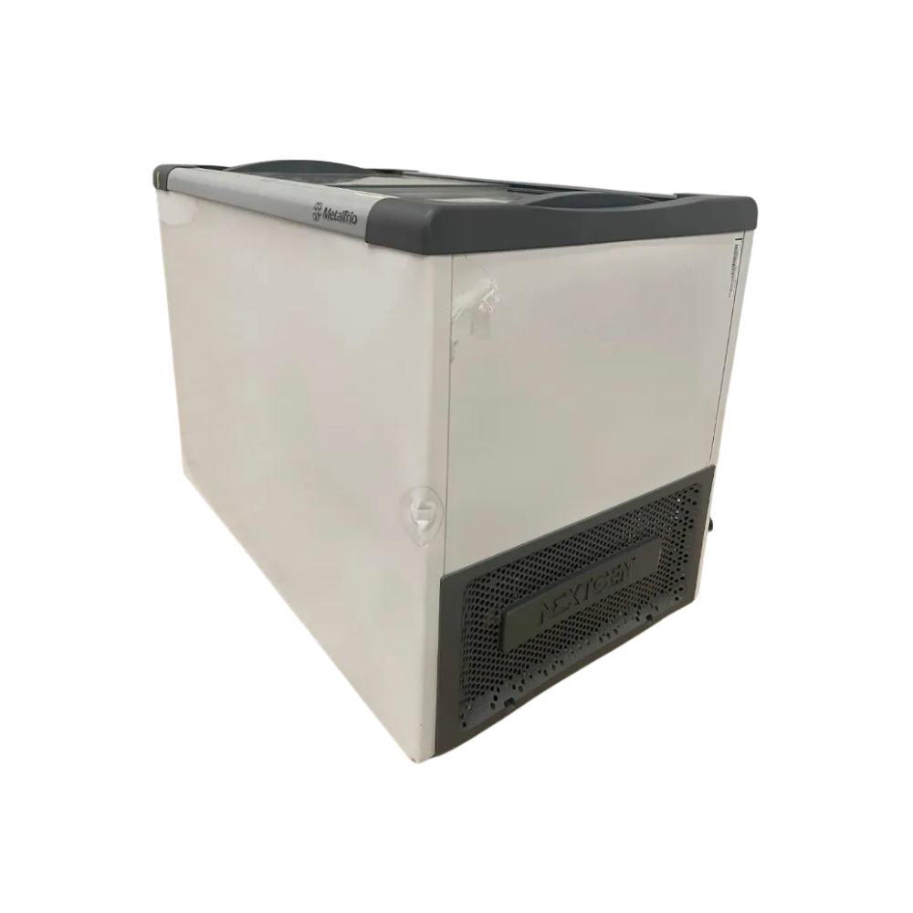 SEMINOVO - Freezer Horizontal 220V Tampa de Vidro Congelados 230 Litros NF30 - Metalfrio