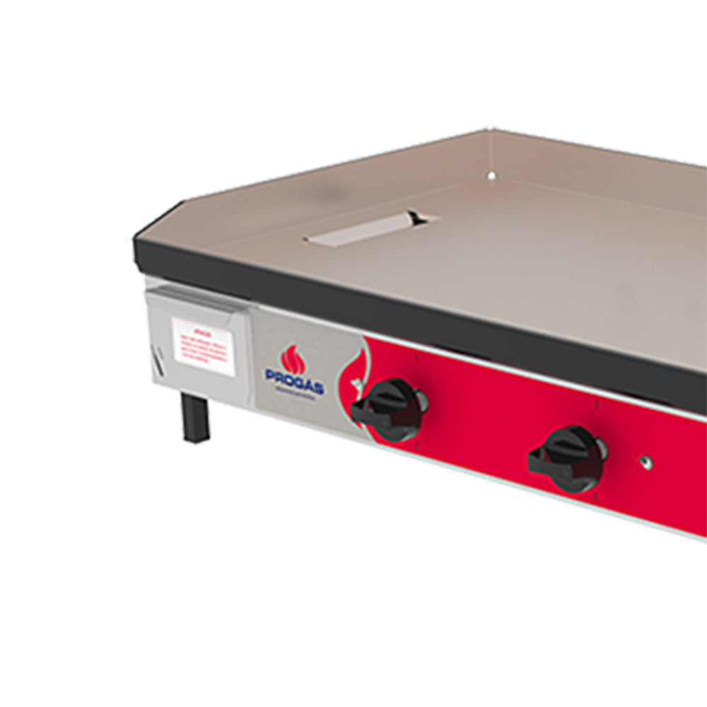 Chapa Lanche Bifeteira a Gás Profissional 6,3mm Inox PR-1200G - Progás