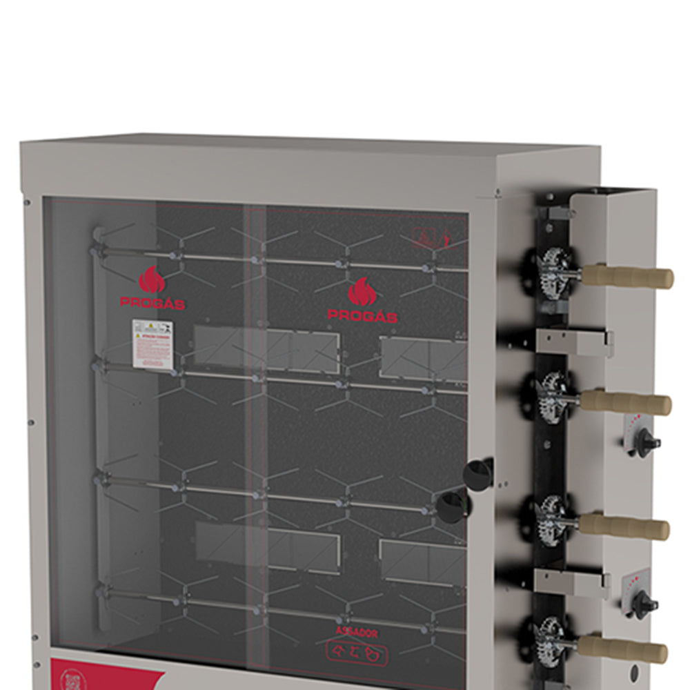 Assador de Frango Rotativo Profissional 4 Espetos Infravermelho PR-621 220V –  Progás