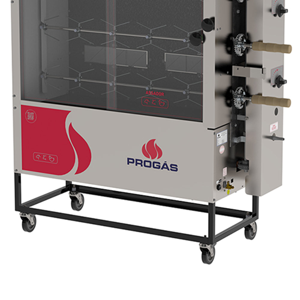 Assador Frango Infra Vermelho 4 Espetos Garfo Pr-621 Bivolt Progás
