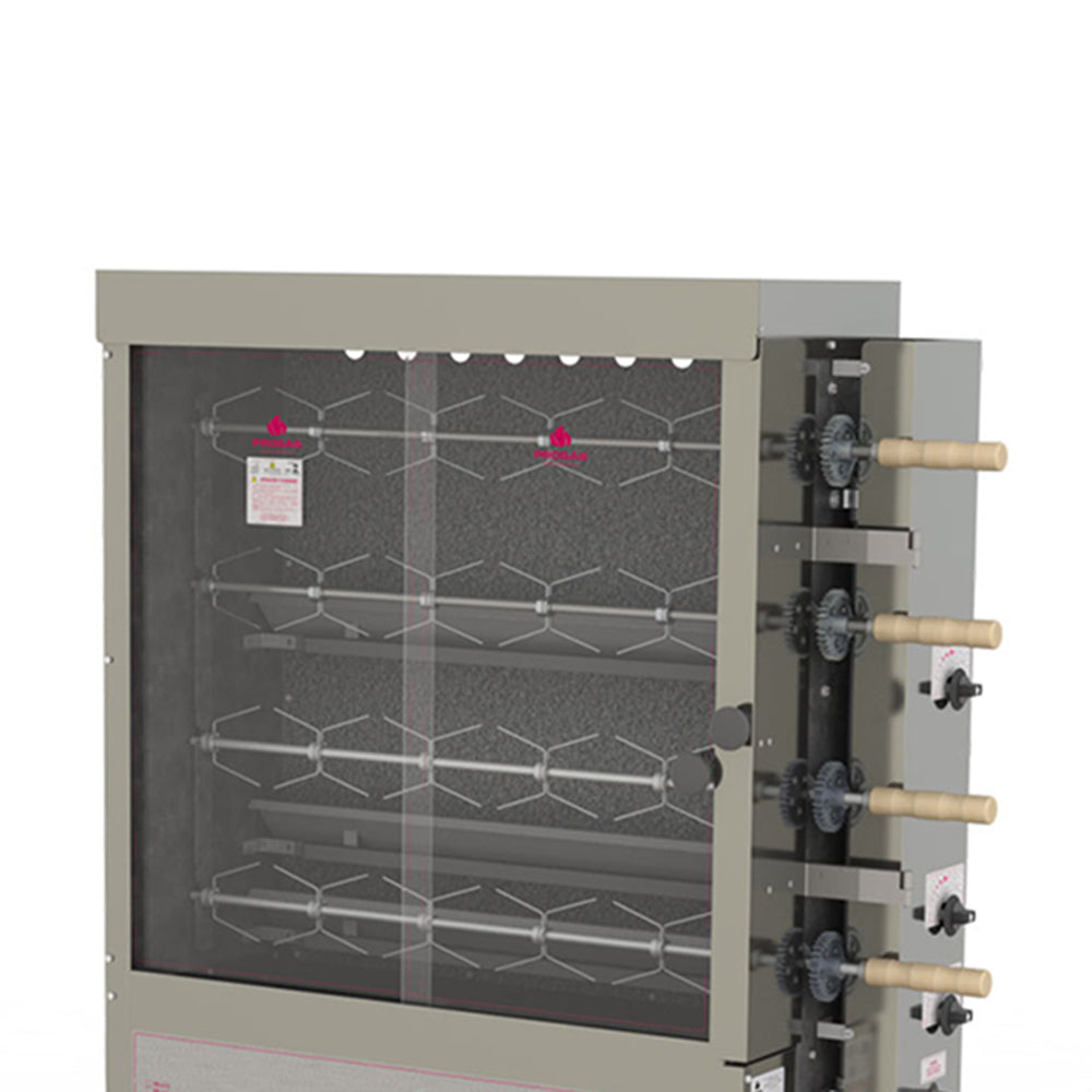Assador Frango Forno Rotativo Tubular 4 Espetos Garfo Pr-623 Bivolt - Progás