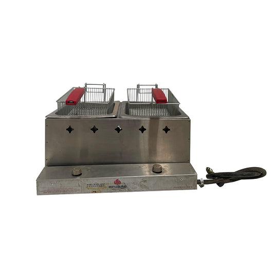 SEMINOVO - Fritador Retangular 2 Cestos Gás PR-20G - Progás