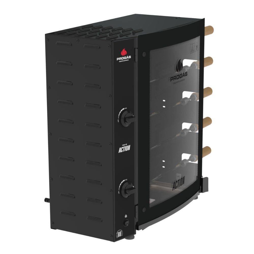 Assador de Frango Rotativo Profissional 5 Espetos Infravermelho PRAC-05I Action Bivolt – Progás P43629