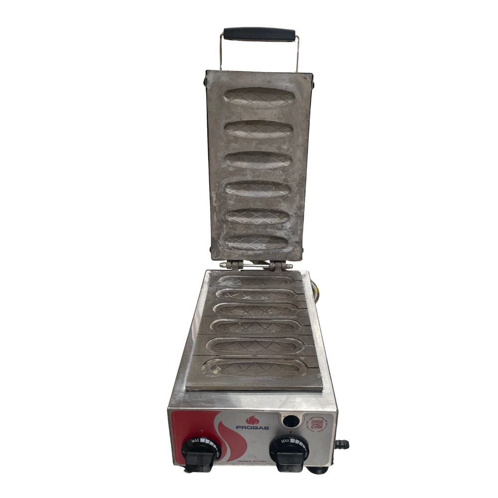 SEMINOVO - Prensa Gás de Crepes Suíço 06 Cavidades PRK-60g Style - Progás