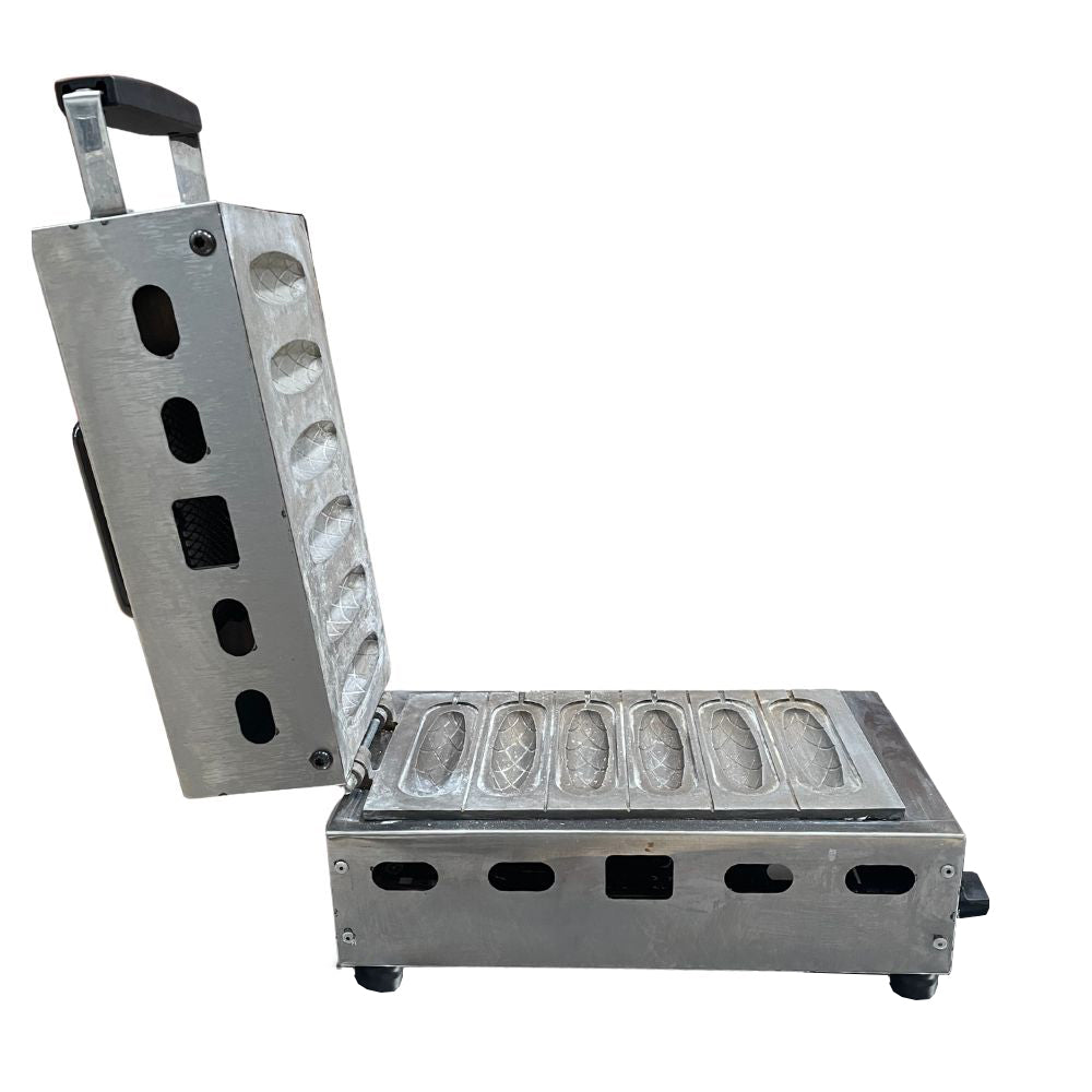 SEMINOVO - Prensa Gás de Crepes Suíço 06 Cavidades PRK-60g Style - Progás