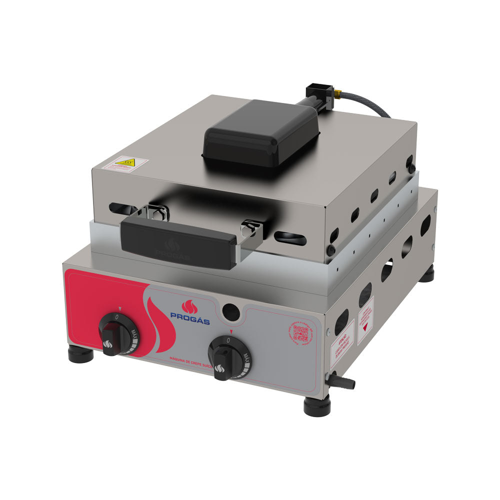 Kit - Prensa a Gás Crepes Suíço 12 Cavidades Prk-120g + Kit Gás - Progás