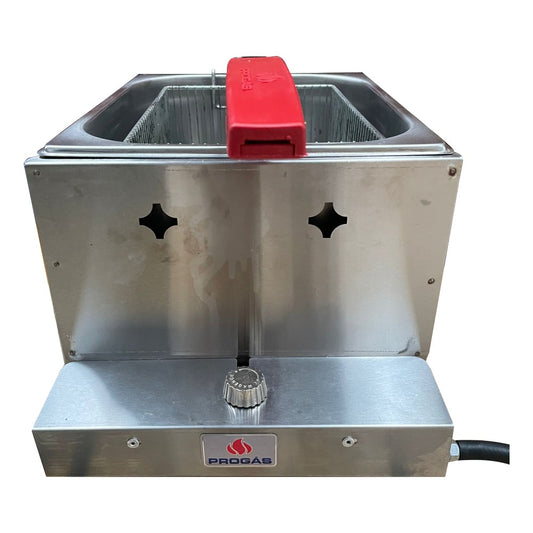 SEMINOVO - Tacho Fritador Retangular Fritura 1 Cesto Gas 5 Litros Óleo PR-10G - Progás