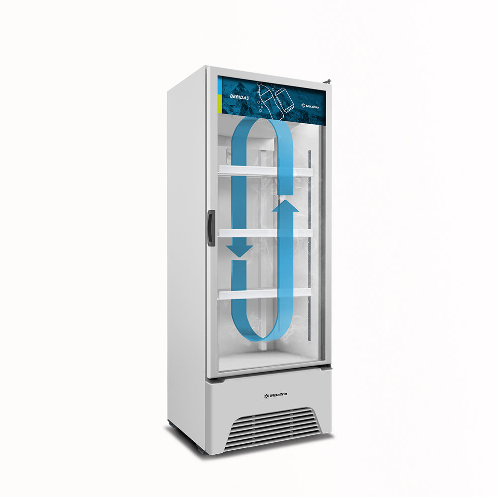 Refrigerador Visa Expositor Branco 541/577L Porta De Vidro 2°C e 8°C VB52AH 220V - Metalfrio