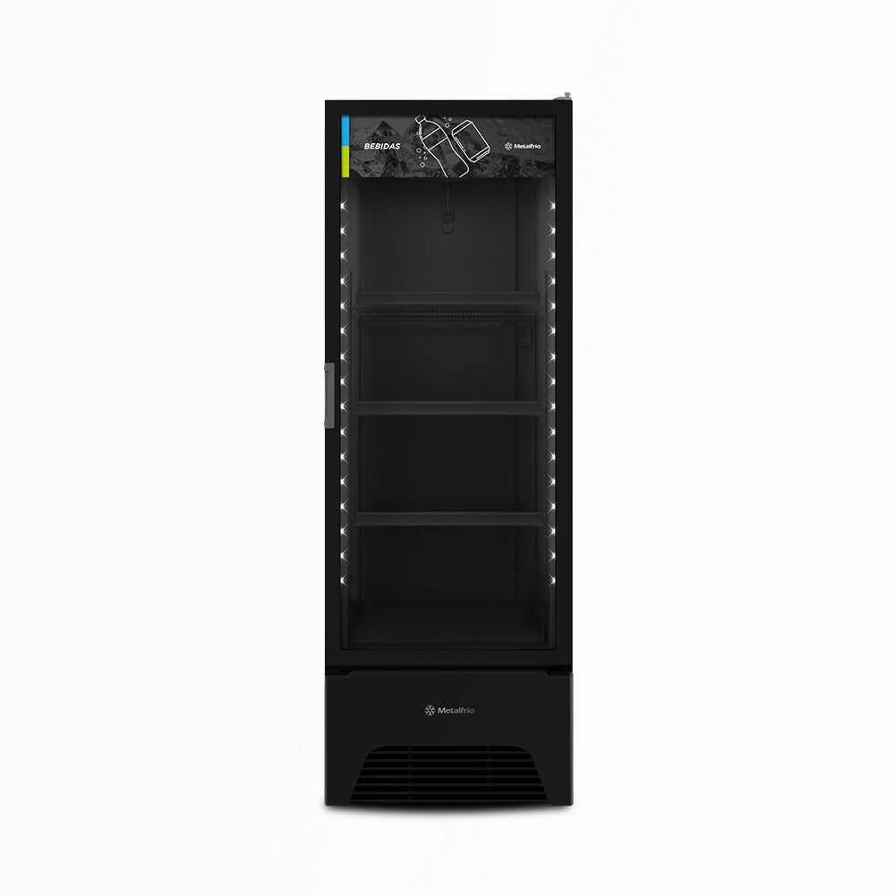 Refrigerador Visa Expositor Preto 541/577L Porta De Vidro 2°C e 8°C VB52AH 127V - Metalfrio