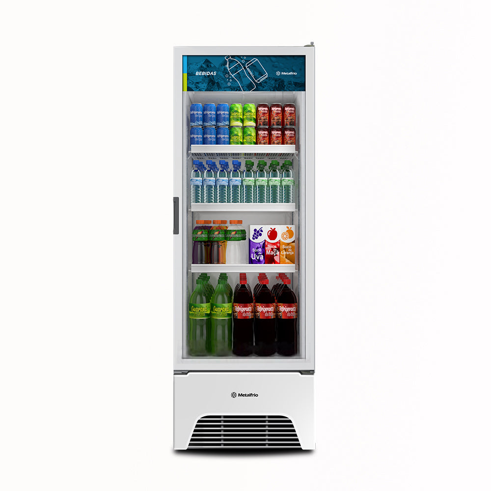 Refrigerador Visa Expositor Branco 541/577L Porta De Vidro 2°C e 8°C VB52AH 220V - Metalfrio