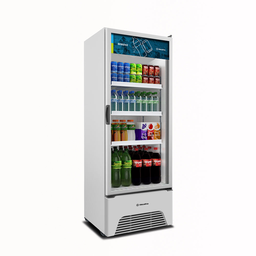 Refrigerador Visa Expositor Branco 541/577L Porta De Vidro 2°C e 8°C VB52AH 127V - Metalfrio