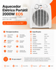Aquecedor Elétrico 3 Em 1 Comfort Heat 1500W EAQ01V 127V - EOS B161066