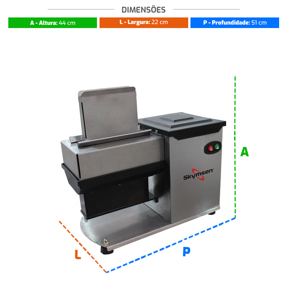 Equipamento Amaciador de Bife e Carne Skymsen AB, para uso profissional em açougues e restaurantes, garantindo maciez e sabor.