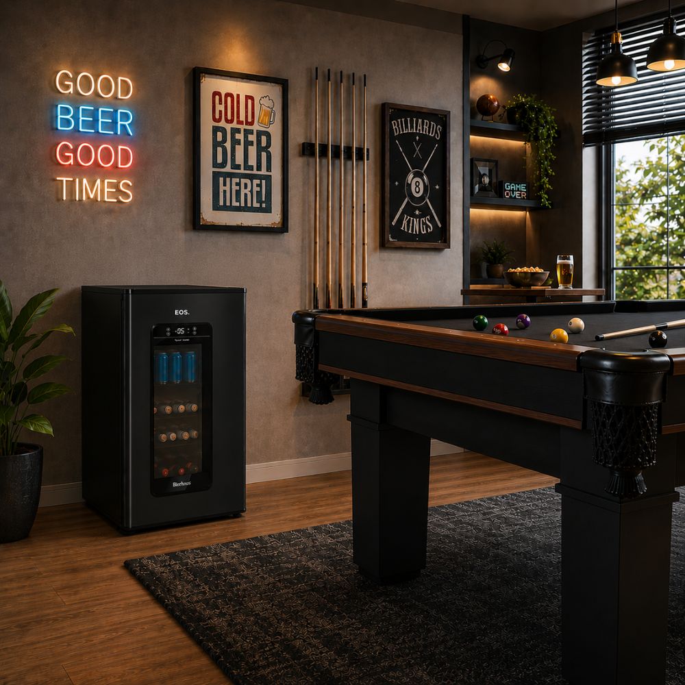 SEMINOVO - Visa Cooler Cervejeira Doméstica Porta Inox Frost Free -6 a 5 ºC 100L ECE110 Bierhaus 127V - EOS