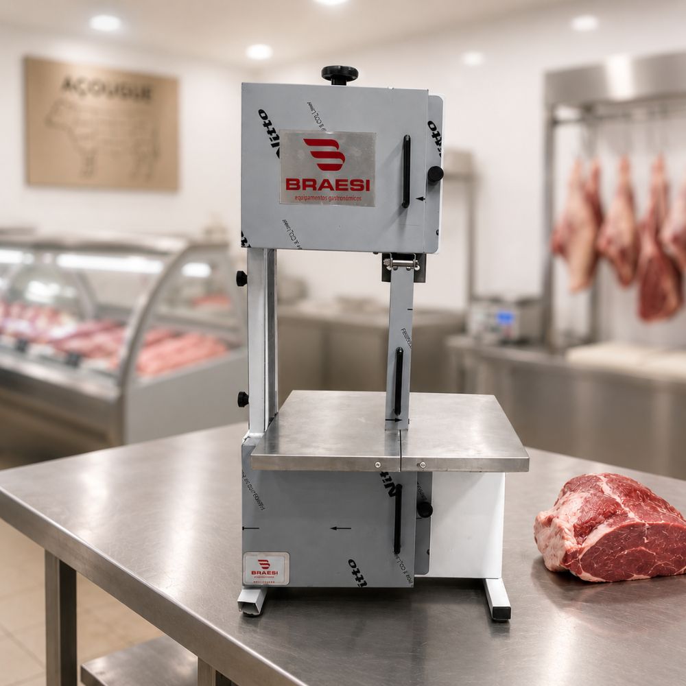 SEMINOVO - Mini Serra Fita Semi-inox Mesa Fixa 1,78m BSIM-178 Plus Bivolt - Braesi