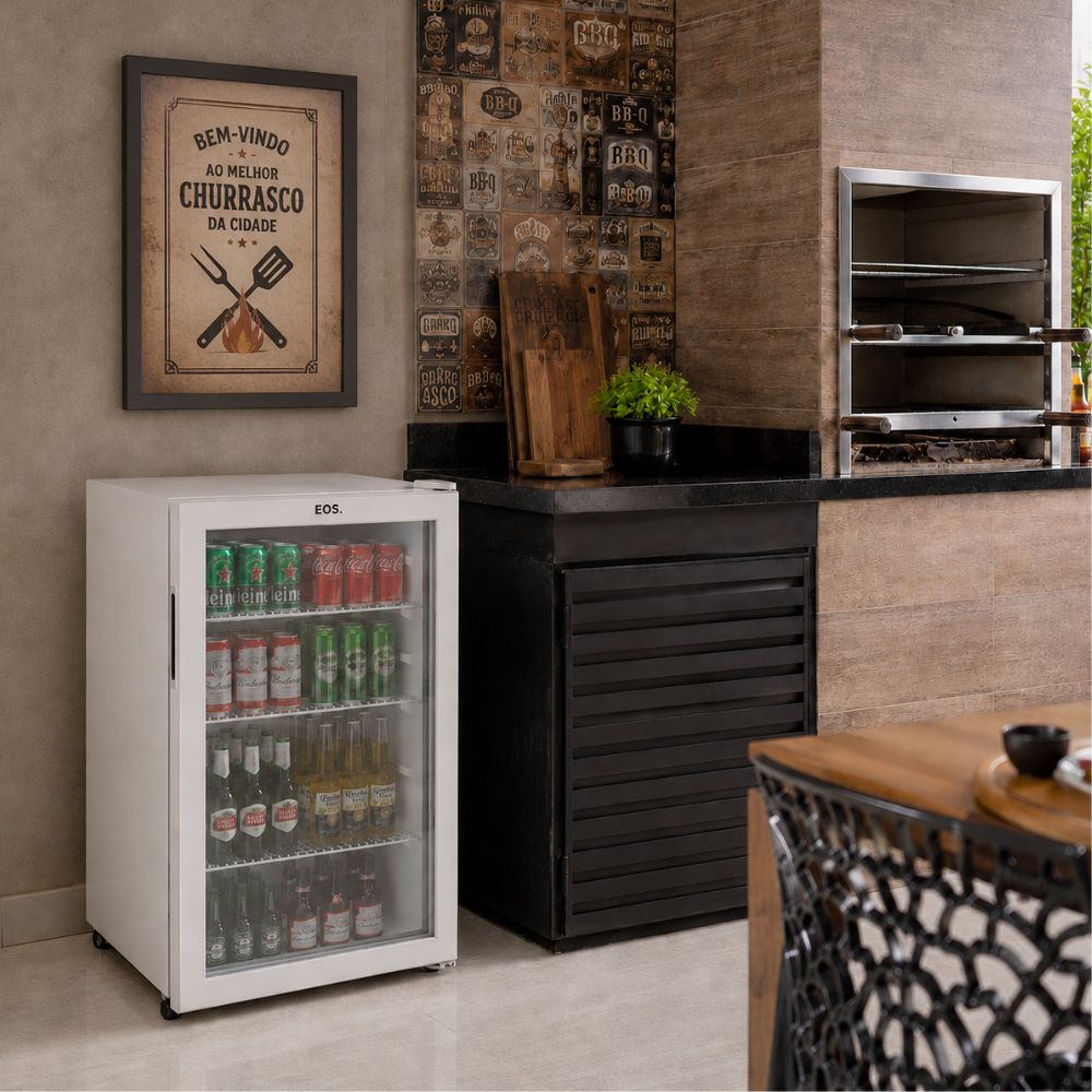 SEMINOVO - Refrigerador Expositor Vertical 124L Eco Gelo Branco EEV120B 127V - EOS