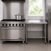 SEMINOVO - Bancada de Apoio Inox, Tampo Liso, Prateleira Tubular MITLPT 900 - Refrimate
