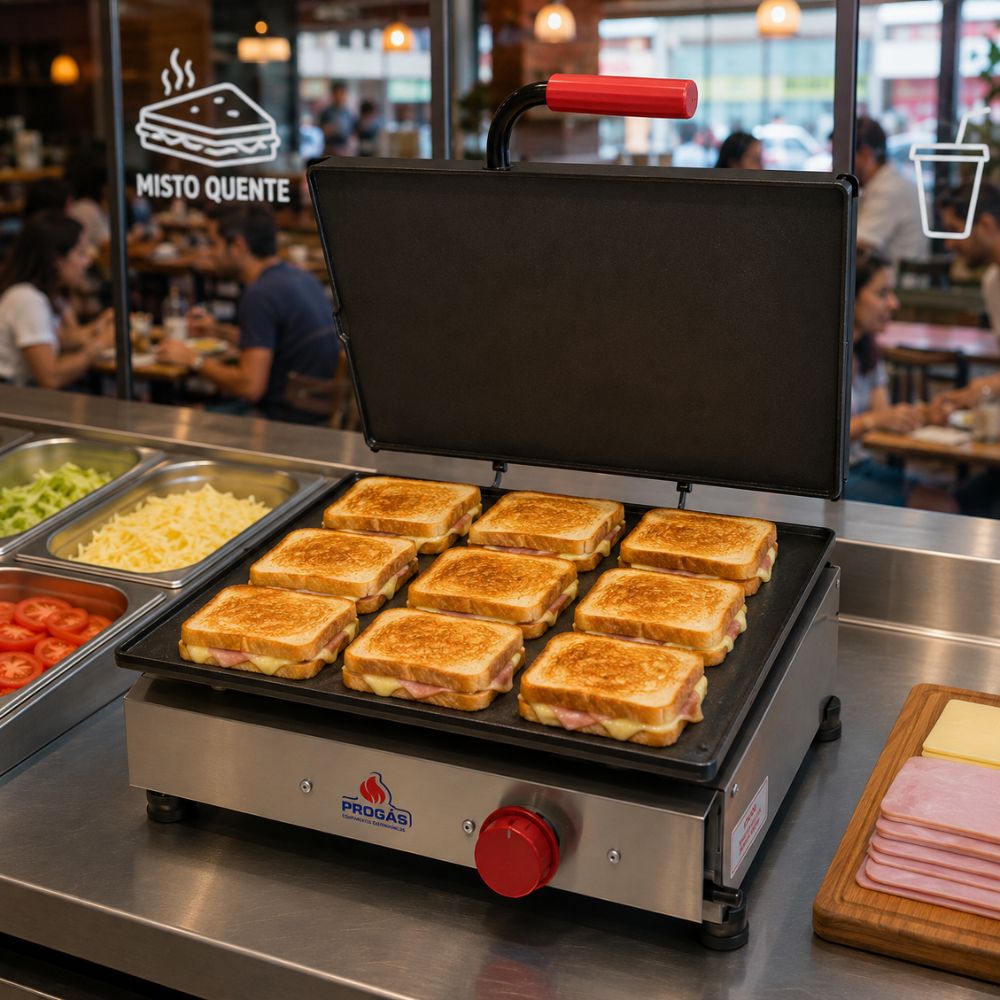 SEMINOVO - Chapa Gril a Gás Simples PR-500G - Progás