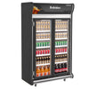 Autosserviço Bebidas ASB1240 Refrimate preto com 2 portas de vidro e iluminação LED interna