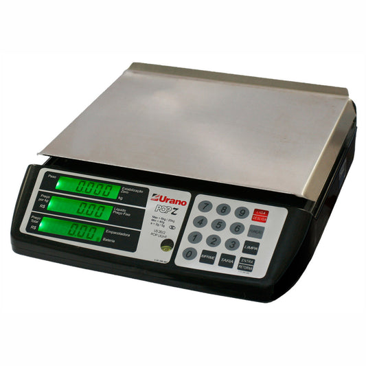 Balança Eletrônica Digital Urano 31kg com memória de 99 preços para comércios