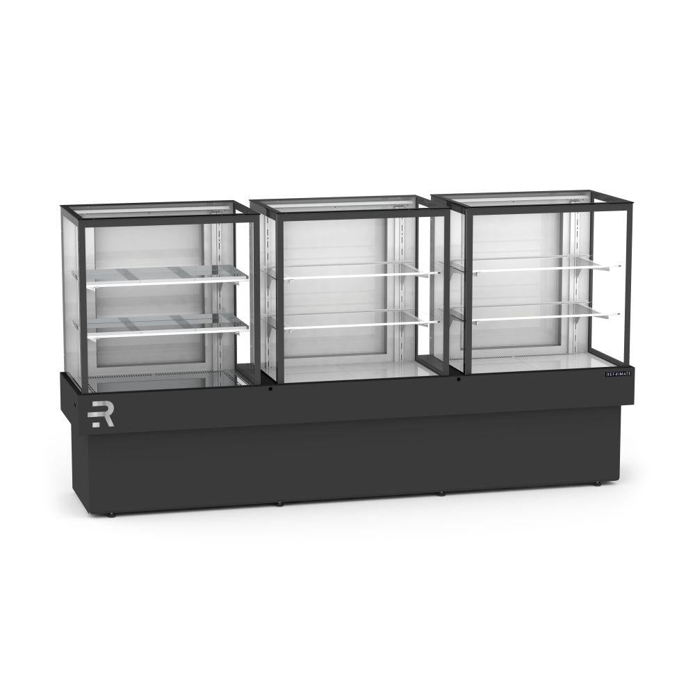 Balcão Confeitaria Tripla Refrimate com design moderno e multifuncional, disponível na Salvador Comercial.