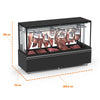 Balcão refrigerado gancheira inox 2 metros ideal para exposição de carnes em açougues, Salvador Comercial