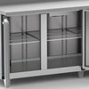 Imagem do Balcão de Serviço Refrigerado BSR2000 220V, destacando sua funcionalidade e o espaço interno para produtos.