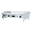 Chapa bifeteira a gás Venâncio CG120 em aço inox luxo 120cm para uso profissional em restaurantes e buffets