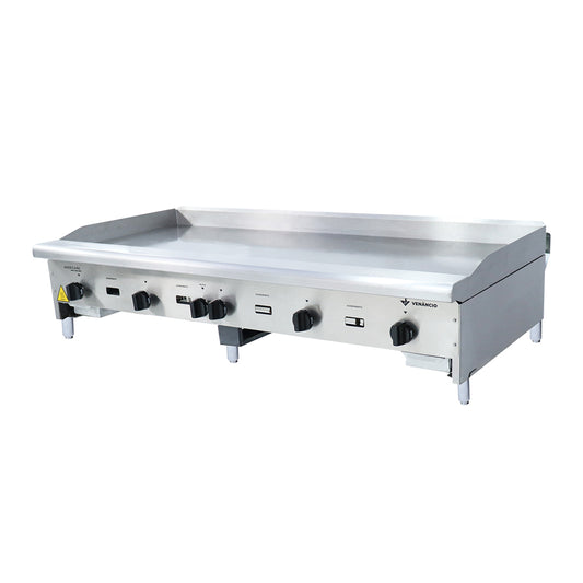 Chapa bifeteira a gás Venâncio CG150 inox luxo 150cm com chapa de 18mm para grandes cozinhas e restaurantes
