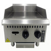 Chapa bifeteira profissional industrial a gás Venâncio PCM038G de 38cm com chapa de 8mm e corpo em inox, vista frontal completa, ideal para cozinhas comerciais.