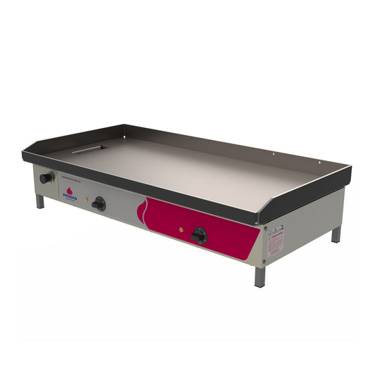 Chapa Lanche Bifeteira Elétrica Progás PR-1000E 220V em aço carbono e inox para lanchonetes