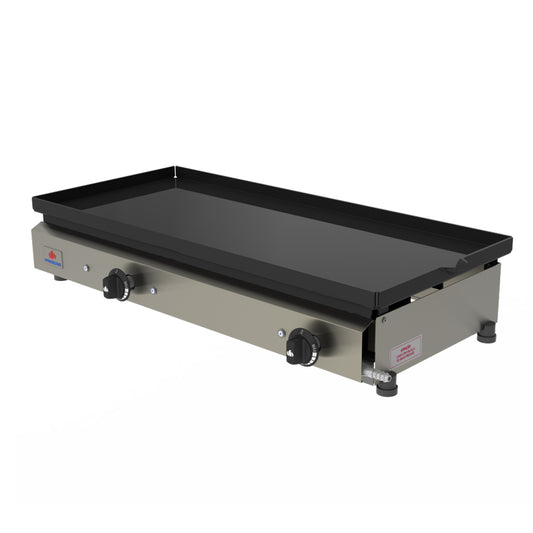 Chapa Lanche Bifeteira a Gás Progás PR-750 G Inox em aço carbono para preparo de lanches e hambúrgueres.