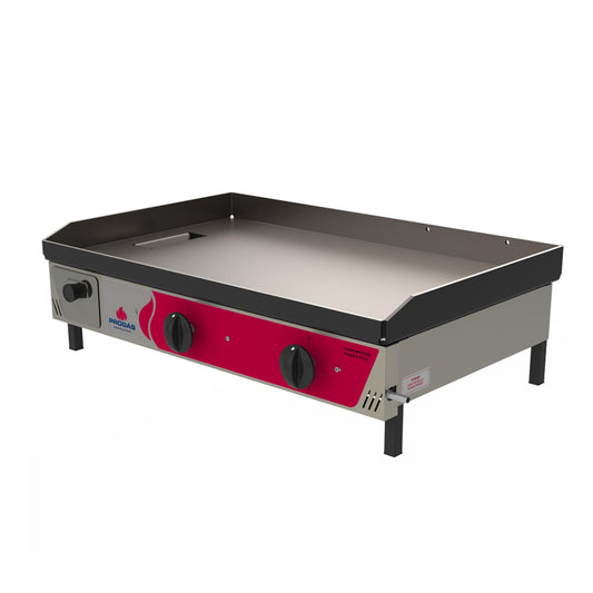 Chapa Lanche Bifeteira a Gás Progás PR-800 G Inox em aço carbono para lanchonetes e hambúrgueres