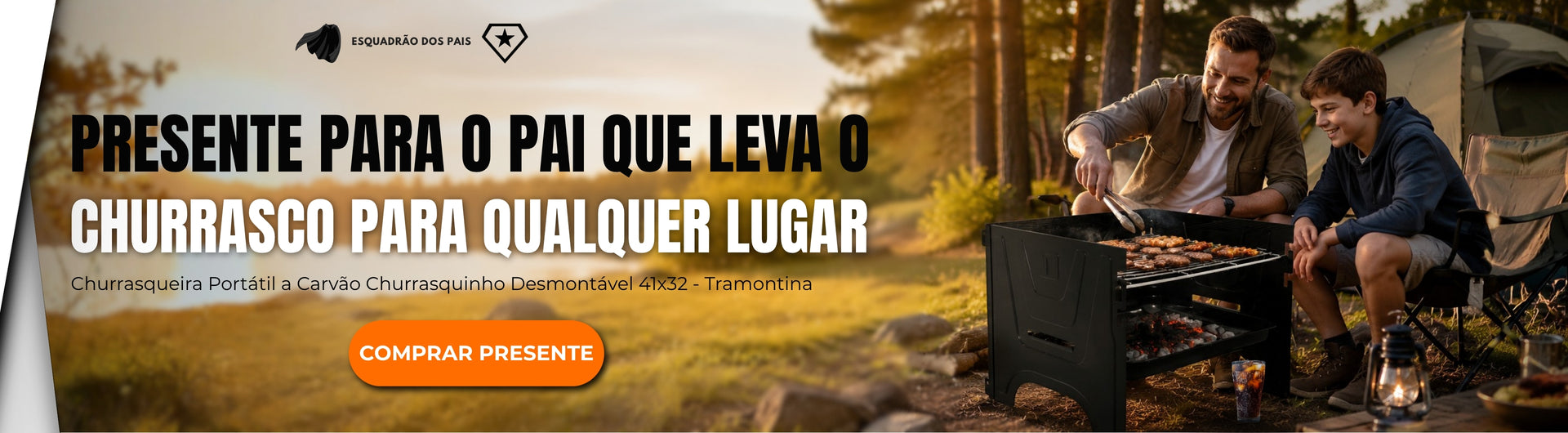 banner churrasqueira dia dos pais