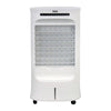 Painel de controle digital do climatizador de ar EOS Artic Fresh 10L ECL100D, com funções de ventilação, umidificação, filtragem e resfriamento, controle de velocidade e timer.
